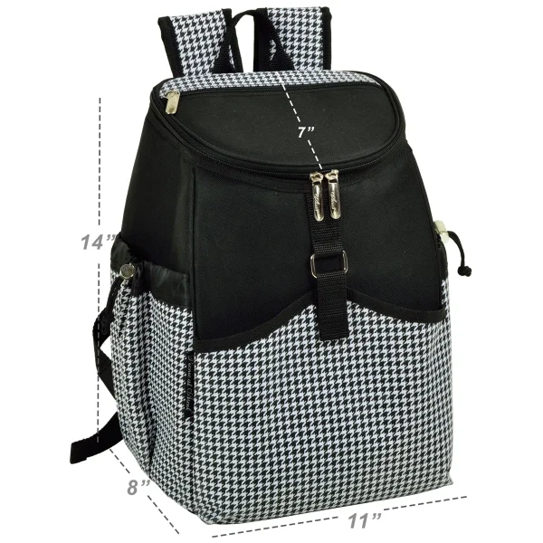 Houndstooth Picnic At Ascot 38 Quarts Picnic Tote Bag Cooler in Houndstooth - Image 2