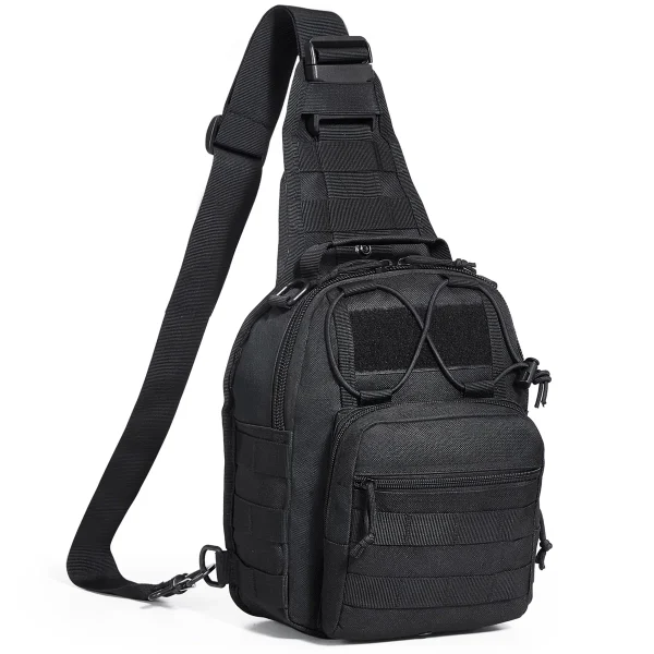 Tactical Sling Bag 10L Military Rover Shoulder Sling Backpack Black,Tactical Bag Backpack