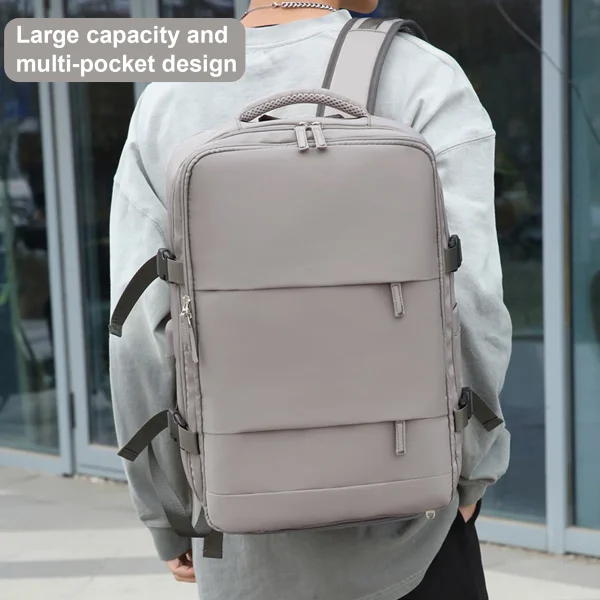 Travel Backpack for Women Men Large Capacity Travel Bag Multi Pockets School Bag Waterproof Bookbag - Image 3